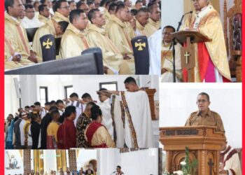 Gubernur Melki Hadiri Tahbisan 11 Imam di Keuskupan Agung Kupang