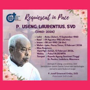 Penyair (Sole) Lamaholot yang Sahaja (Obituari Pater Lauretius Useng Sogen, SVD)