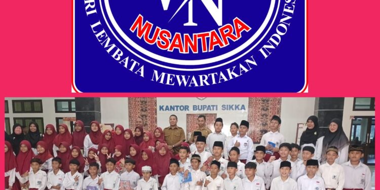 Bupati Sikka Terima Peserta Tur Wisata Literasi dari Dari Mi Al Muhajirin Perumnas Maumere
