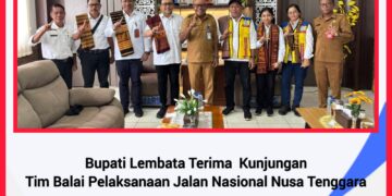 Bupati Lembata Terima Kunjungan Tim Balai Pelaksanaan Jalan Nasional NTT, Bahas Monitoring Pembangunan Infrastruktur
