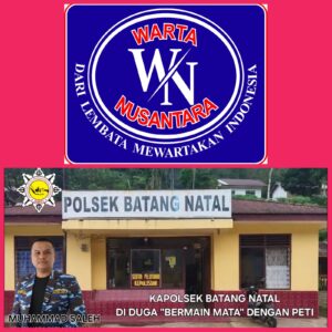 PETI Batang Natal Cemari Sungai, Masyarakat Geram: Desak Kapolsek Dicopot, Oknum “J” Diduga Jadi Payung Tambang Ilegal