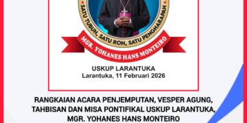 RANGKAIAN ACARA PENJEMPUTAN, VESPER AGUNG, TAHBISAN DAN MISA PONTIFIKAL USKUP LARANTUKA, MGR. YOHANES HANS MONTEIRO