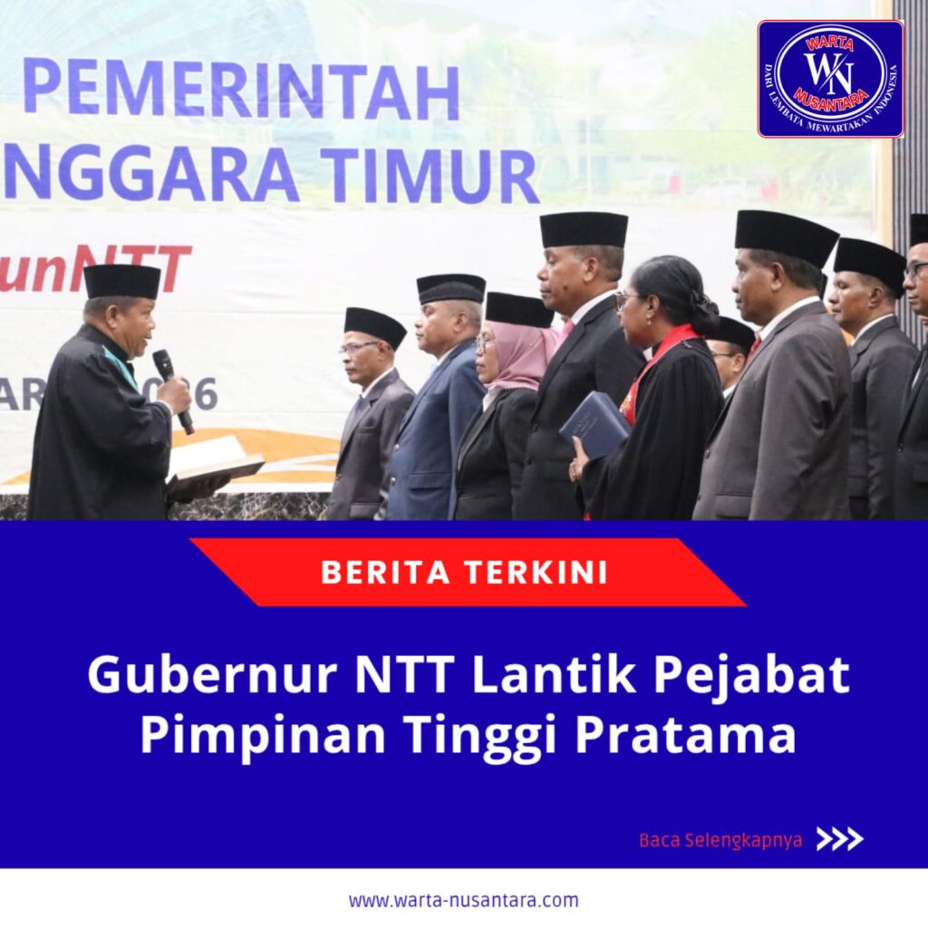 Gubernur NTT Lantik Pejabat Pimpinan Tinggi Pratama