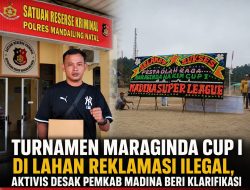 Turnamen Maraginda Cup l di Lahan Reklamasi Ilegal Desak Pemkab Madina Klarifikasi