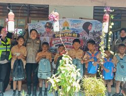 Keceriaan Anak-Anak Pulih, Polwan Polres Ende Salurkan Bantuan Polwan RI dan Gelar Trauma Healing Usai Gempa Flores