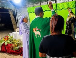 Ratusan Umat Lingkungan St. Agustinus Antusias Ikuti Pemberkatan Patung Maria Bintang Laut