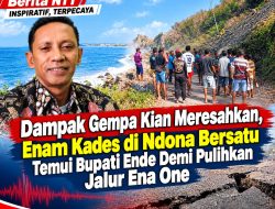 Dampak Gempa Kian Meresahkan, Enam Kades di Ndona Bersatu Temui Bupati Ende Demi Pulihkan Jalur Ena One