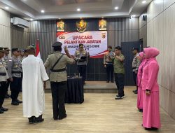 Kapolres Ende Polda NTT Pimpin Pelantikan Kabag Ren, AKP Yohanes Lede  : Momentum  Penyegaran Organisasi