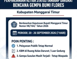Pemkab Manggarai Timur Perpanjang Ketiga Status Tanggap Darurat Bencana Gempa Flores