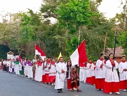 Ribuan Umat Katolik Ikuti Perarakan Santo Gerardus Mayela di Waingapu, Peringati HUT ke-75 Paroki Sang Penebus