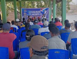 Julie Sutrisno Laiskodat Gelar Sosialisasi Empat Pilar kebangsaan di Desa Amakaka Lembata