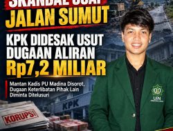 Skandal Suap Jalan Sumut: KPK Didesak Jerat Mantan Kadis PU Madina dan Usut Dugaan Keterlibatan Bupati